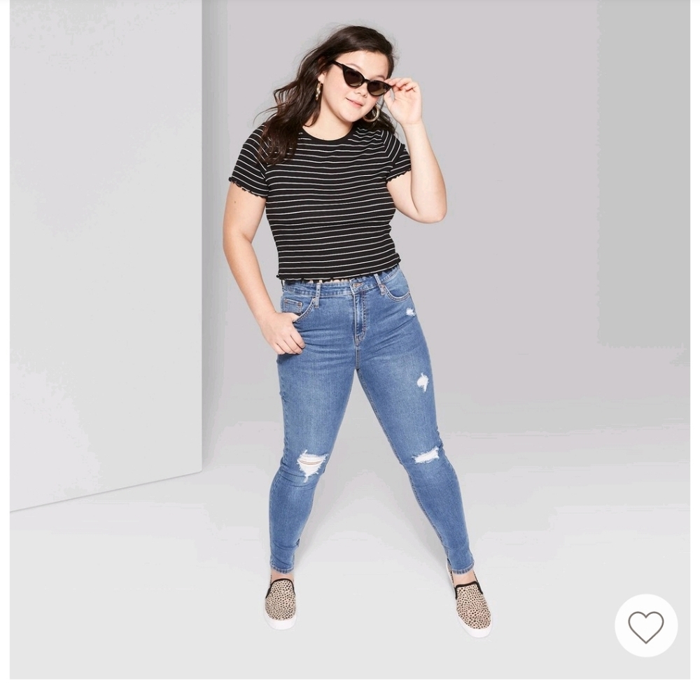 Wild Fable High Rise Distressed Skinny Jeans Size 6